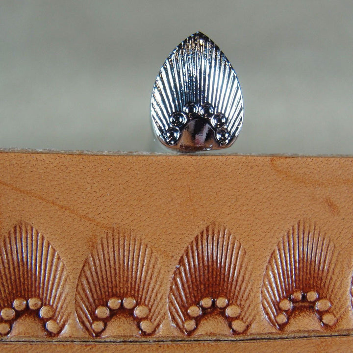 N718 6-Seed Sunburst Border Leather Stamp | Pro Leather Carvers