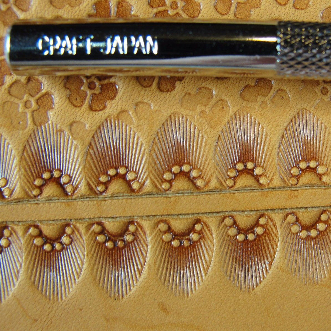 N718 6-Seed Sunburst Border Leather Stamp | Pro Leather Carvers