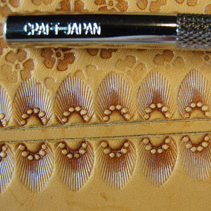 N718 6-Seed Sunburst Border Leather Stamp | Pro Leather Carvers
