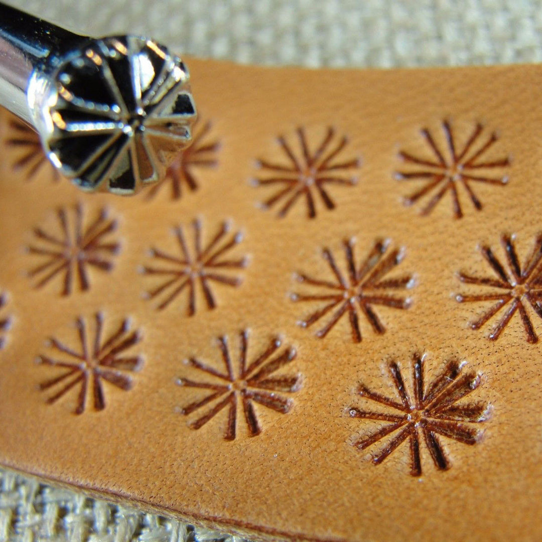 O133 Small Round Geometric Leather Stamp | Pro Leather Carvers