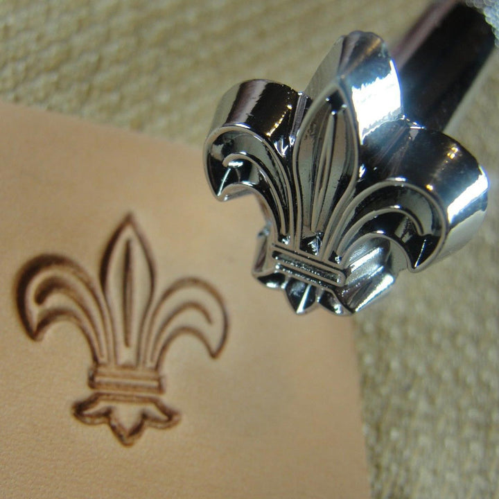 O4 Fleur-de-lis Geo Leather Stamp - US Tools | Pro Leather Carvers