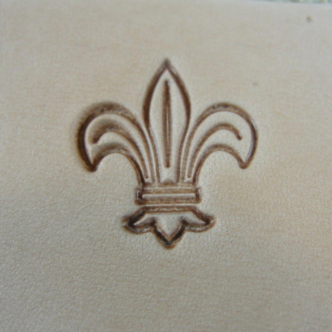 O4 Fleur-de-lis Geo Leather Stamp - US Tools | Pro Leather Carvers
