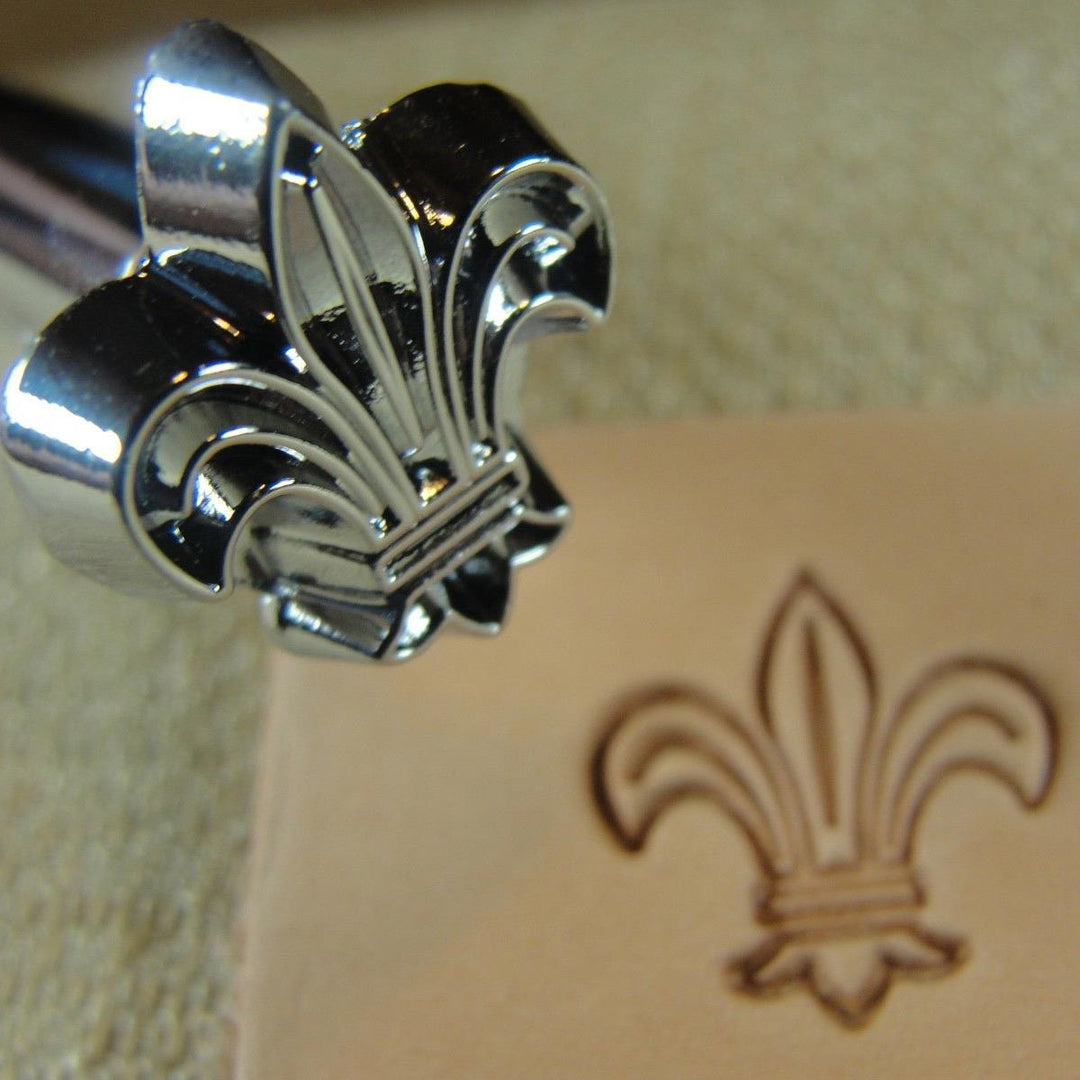 O4 Fleur-de-lis Geo Leather Stamp - US Tools | Pro Leather Carvers
