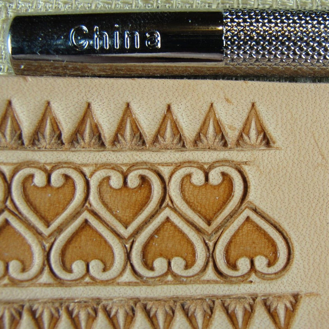O85 Heart Geometric Leather Stamp | Pro Leather Carvers