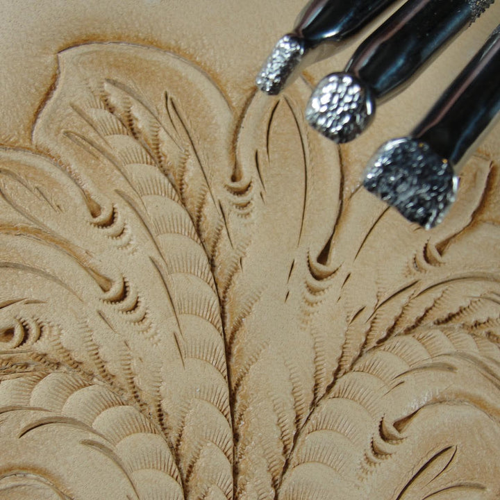Pebble Steep Angle Beveler Leather Stamp Set | Pro Leather Carvers