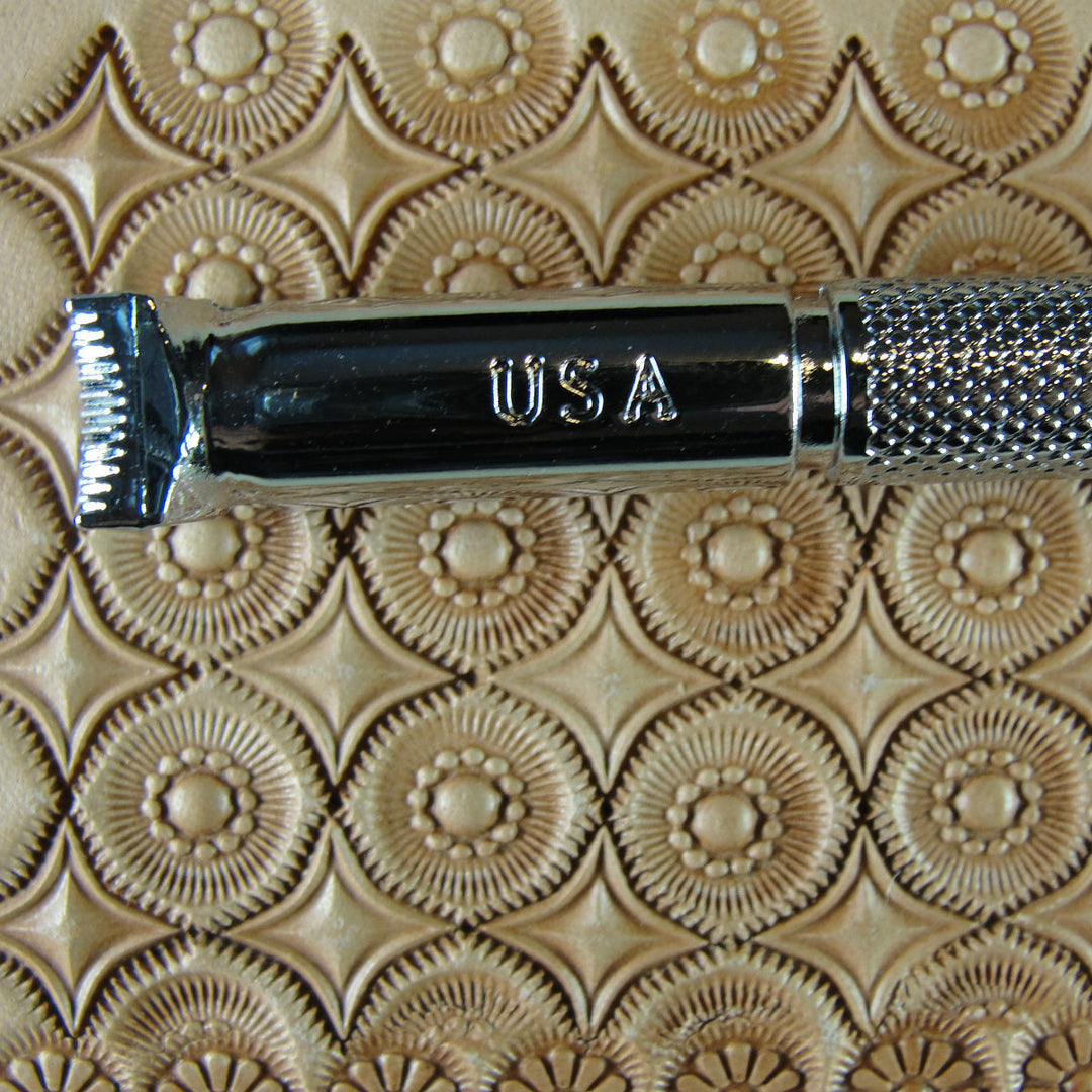 4 Point Star Geo Leather Stamp - Hide Crafter | Pro Leather Carvers