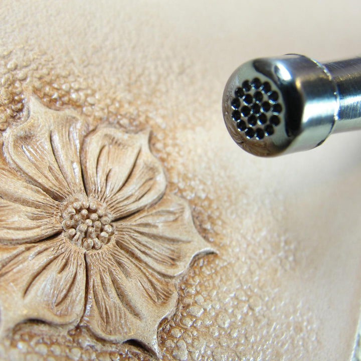 Small Cluster Flower Center Leather Stamp | Pro Leather Carvers