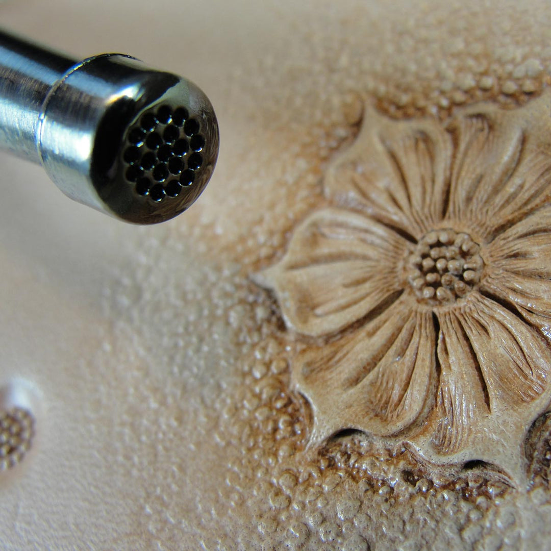 Small Cluster Flower Center Leather Stamp | Pro Leather Carvers