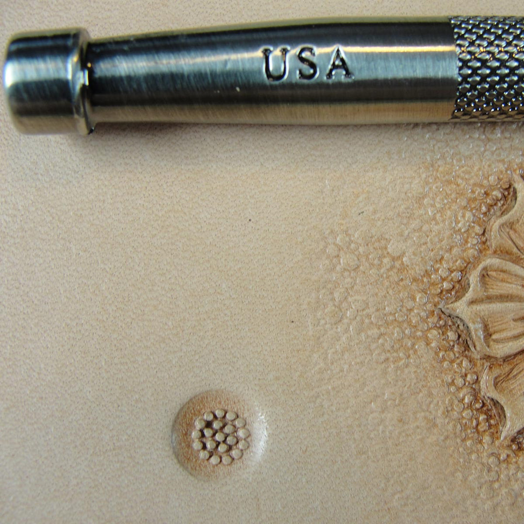 Small Cluster Flower Center Leather Stamp | Pro Leather Carvers