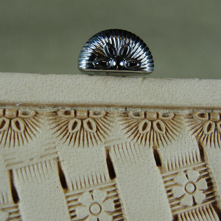 Pointed 4 Petal Outline Border Leather Stamp | Pro Leather Carvers
