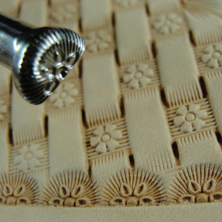 Pointed 4 Petal Outline Border Leather Stamp | Pro Leather Carvers
