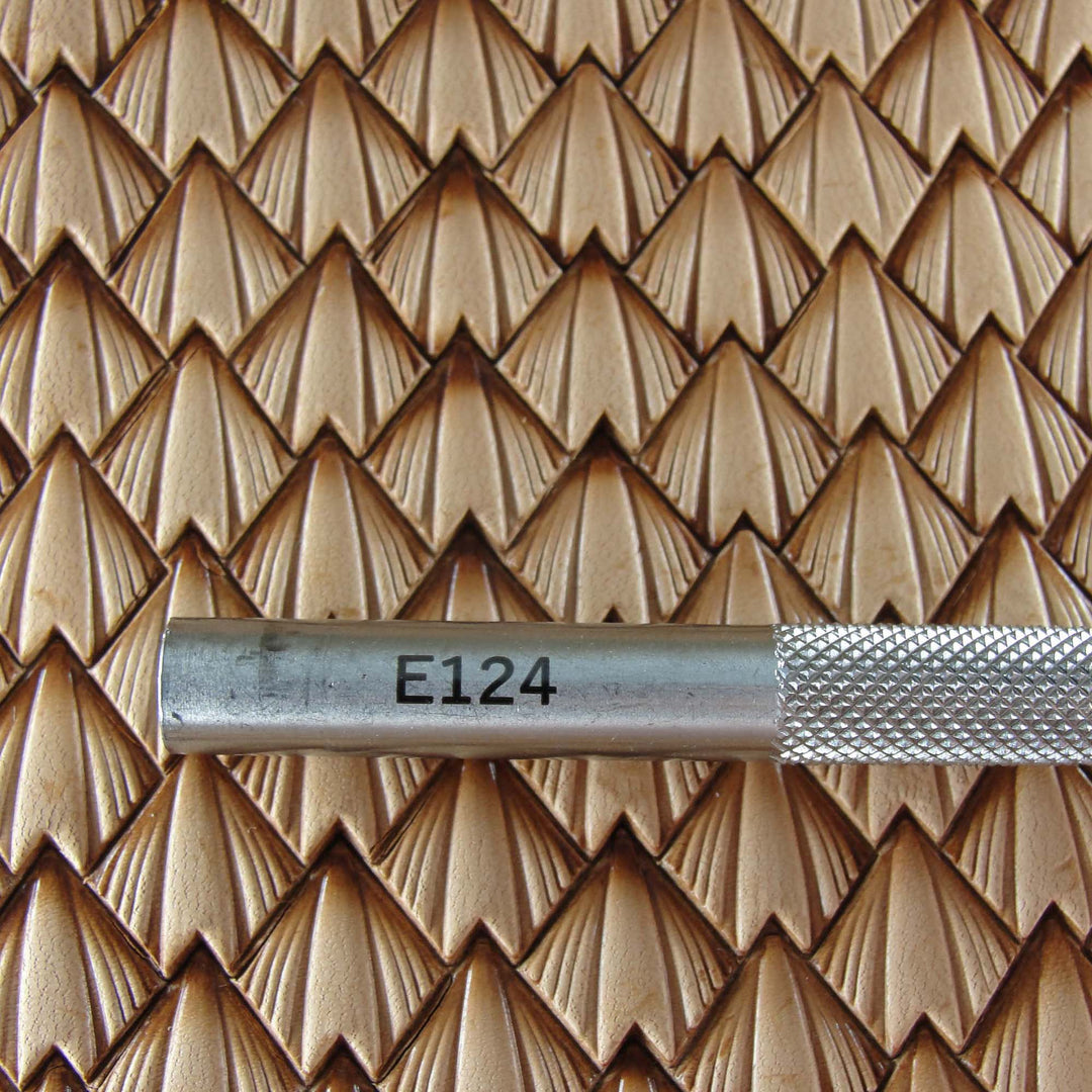 Pointed Dragon Scale Geometric Stamp, Stainless | Pro Leather Carvers
