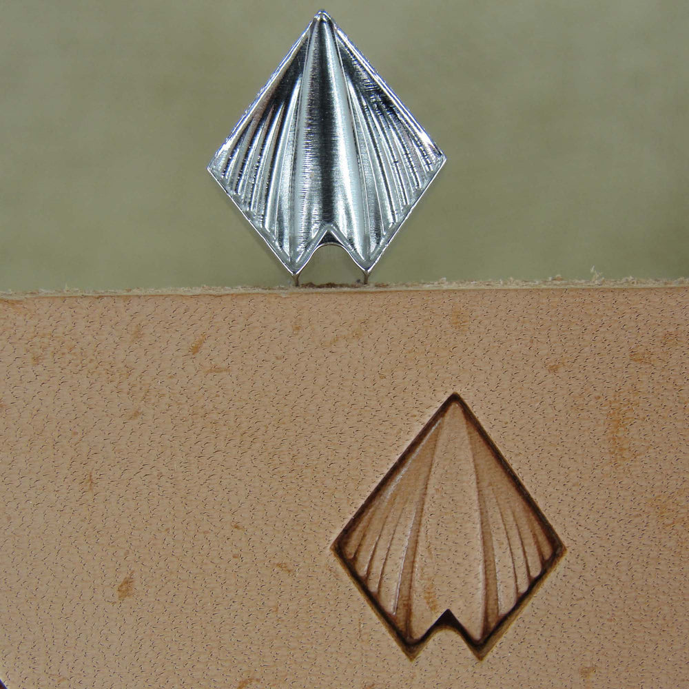 Pointed Dragon Scale Geometric Stamp, Stainless | Pro Leather Carvers