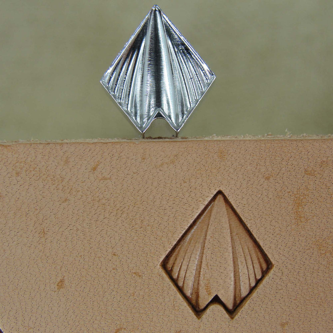 Pointed Dragon Scale Geometric Stamp, Stainless | Pro Leather Carvers