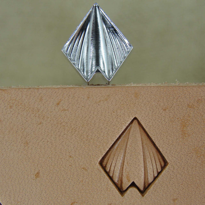 Pointed Dragon Scale Geometric Stamp, Stainless | Pro Leather Carvers
