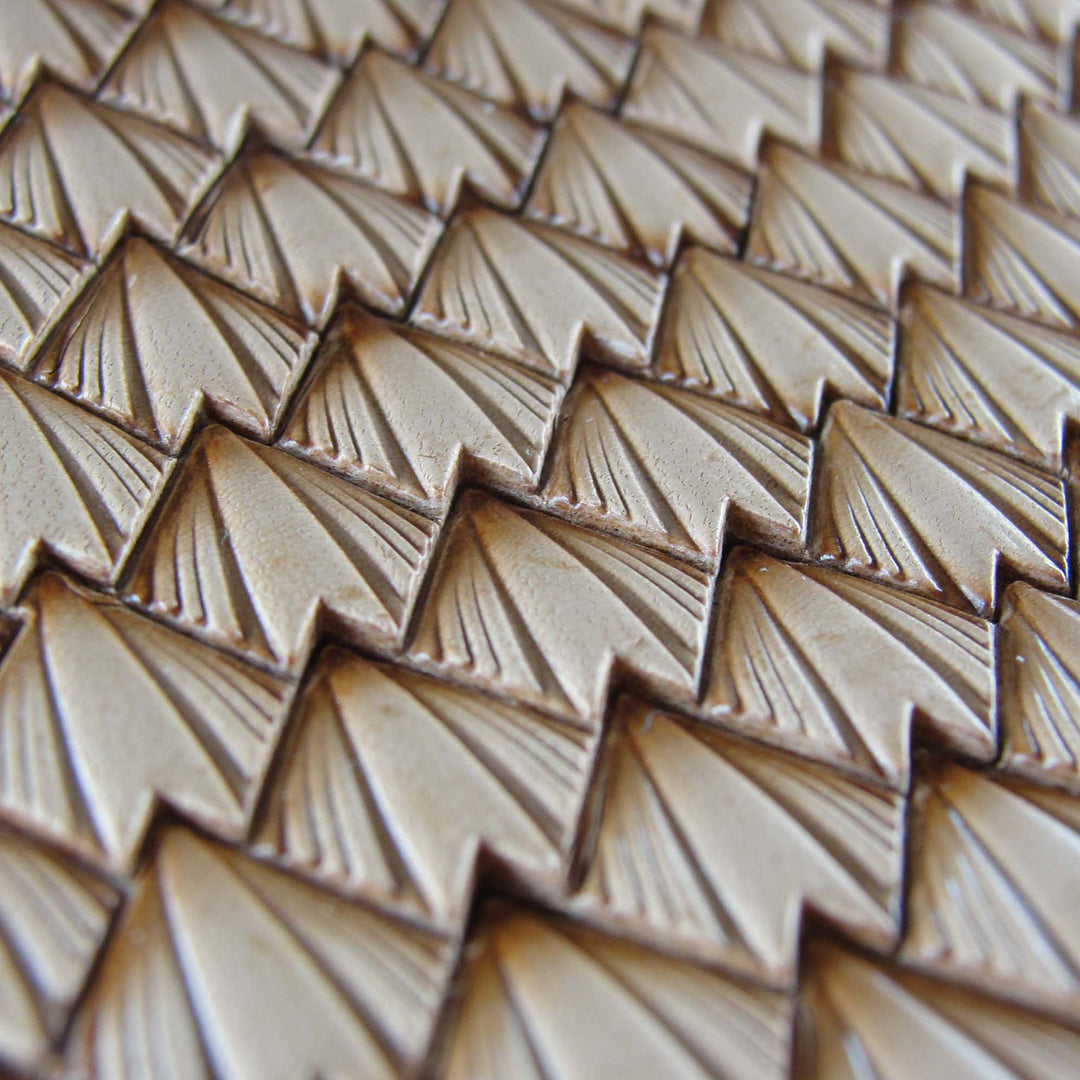 Pointed Dragon Scale Geometric Stamp, Stainless | Pro Leather Carvers