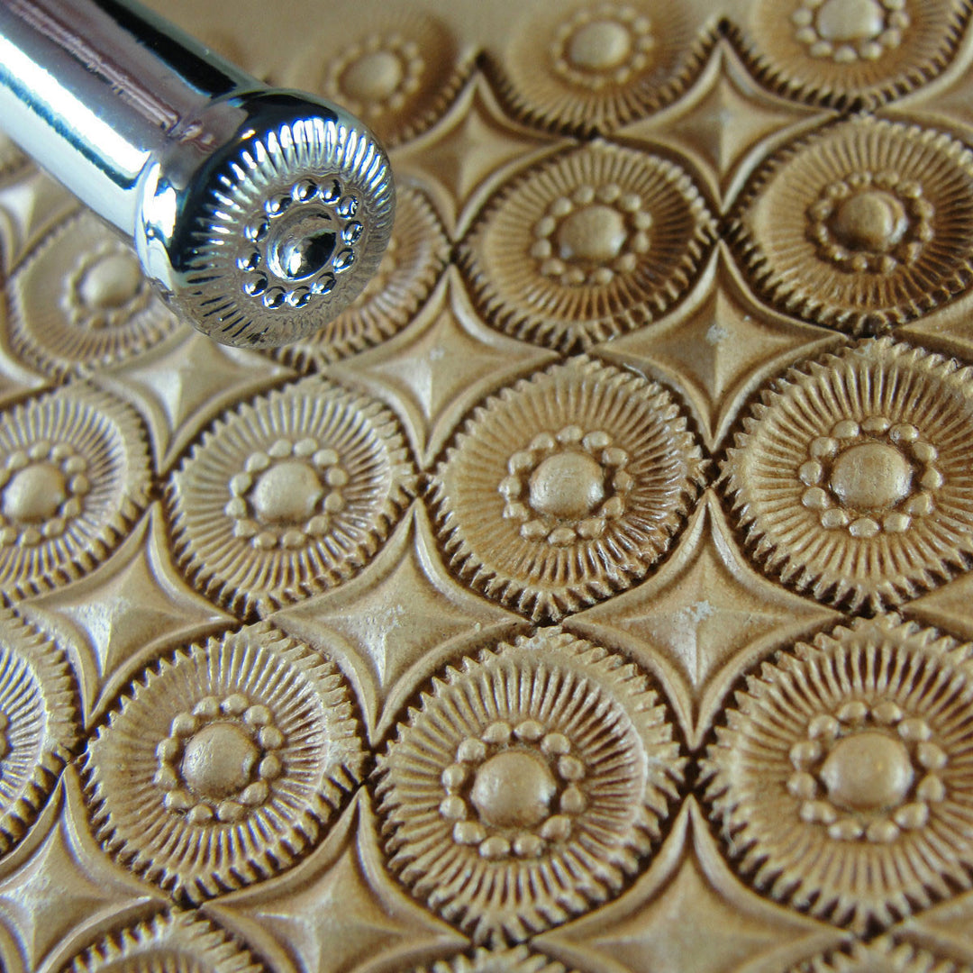 Flower Center Leather Stamp- Hide Crafter | Pro Leather Carvers
