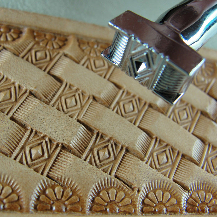 Diamond Basket Leather Stamp - Hide Crafter | Pro Leather Carvers