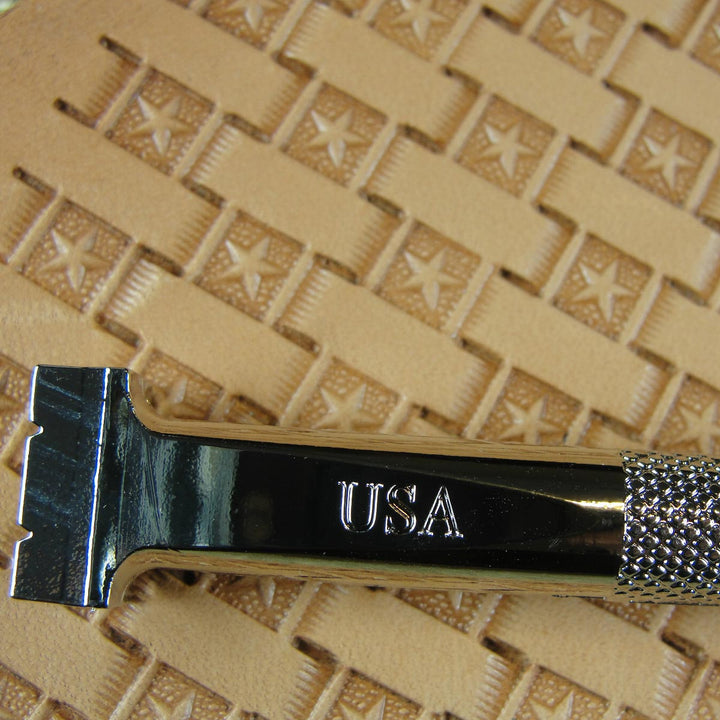 Star Center Basket Weave Leather Stamp | Pro Leather Carvers