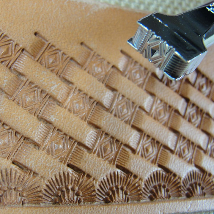 Small Diamond Basket Weave Leather Stamp | Pro Leather Carvers