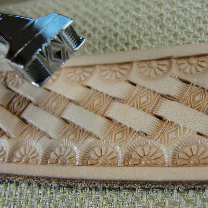 Small Diamond Basket Weave Leather Stamp | Pro Leather Carvers