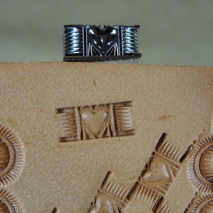 Heart Basket Weave Leather Stamp - Hide Crafter | Pro Leather Carvers