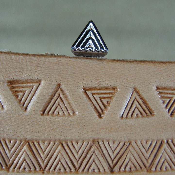 O30 Triangle Border Geometric Leather Stamp | Pro Leather Carvers