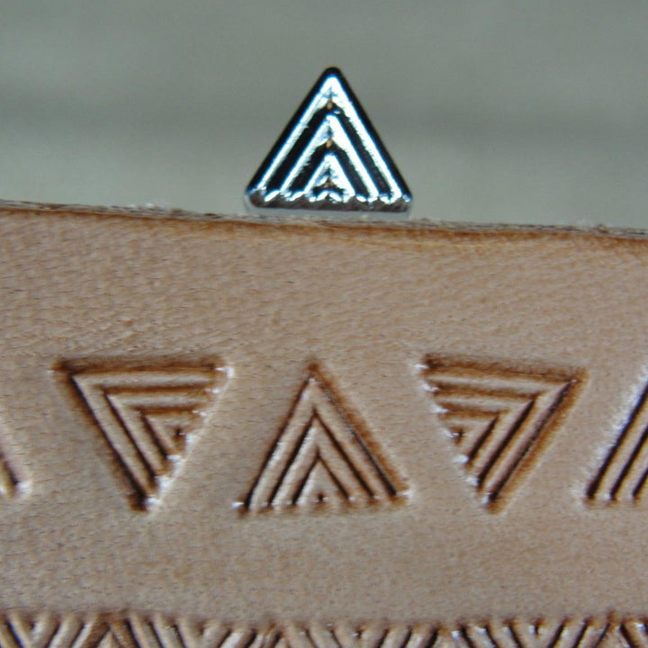 O30 Triangle Border Geometric Leather Stamp | Pro Leather Carvers