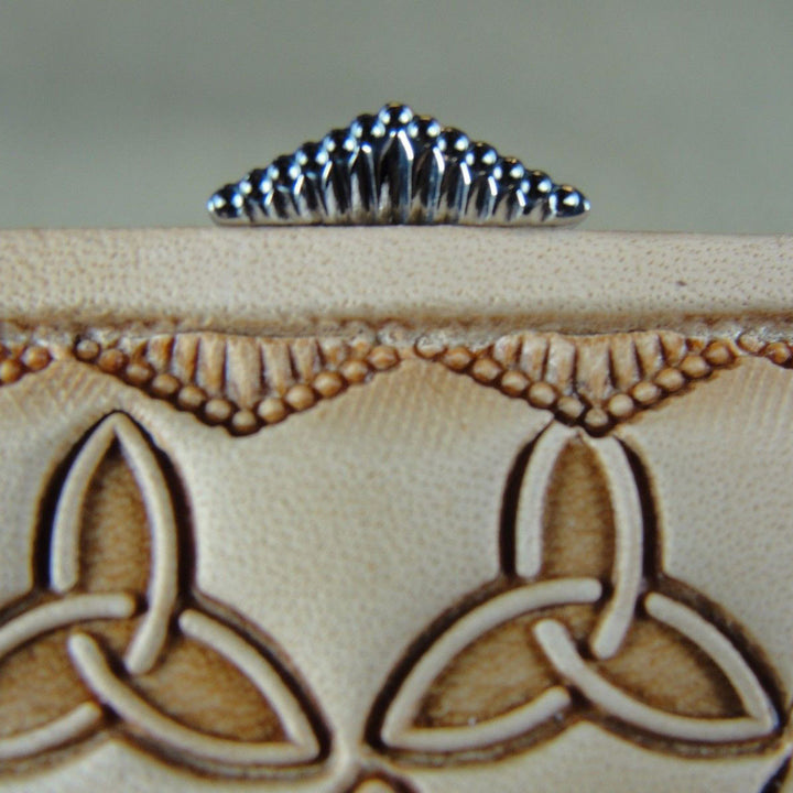 V Dot Border Leather Stamp - Barry King Tools | Pro Leather Carvers