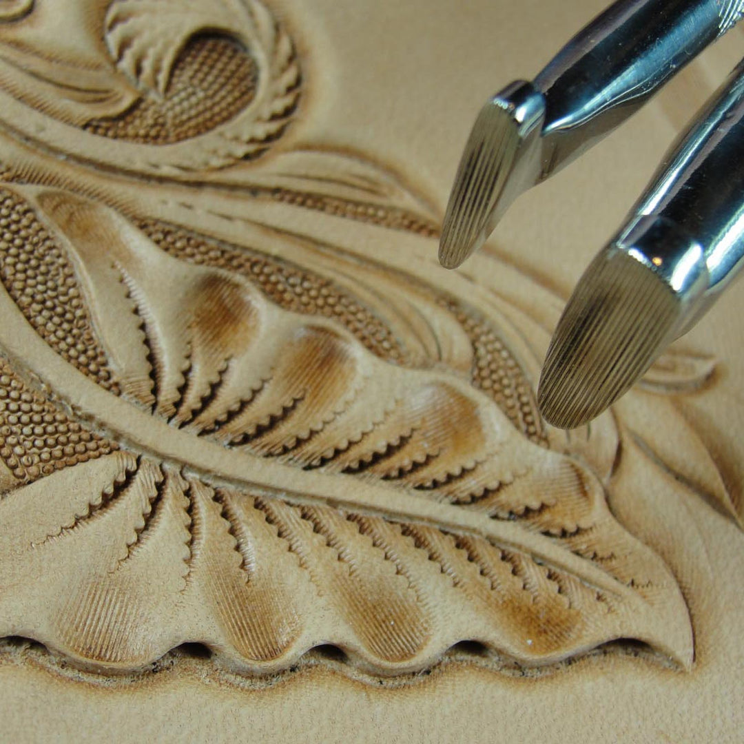 Vertical Thumb Print Leather Stamps - Barry King | Pro Leather Carvers