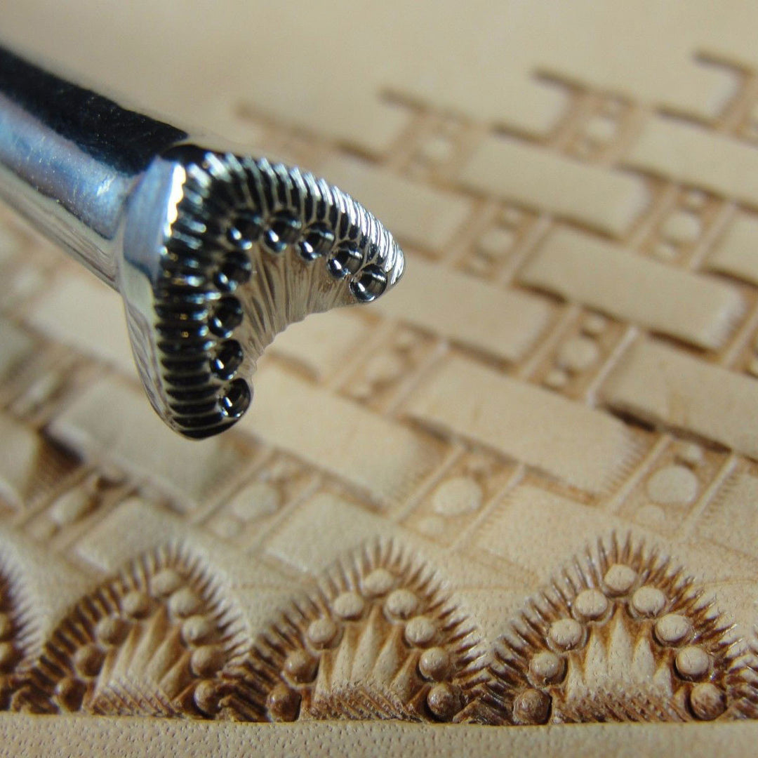 Wishbone Border Leather Stamp - Barry King Tools | Pro Leather Carvers