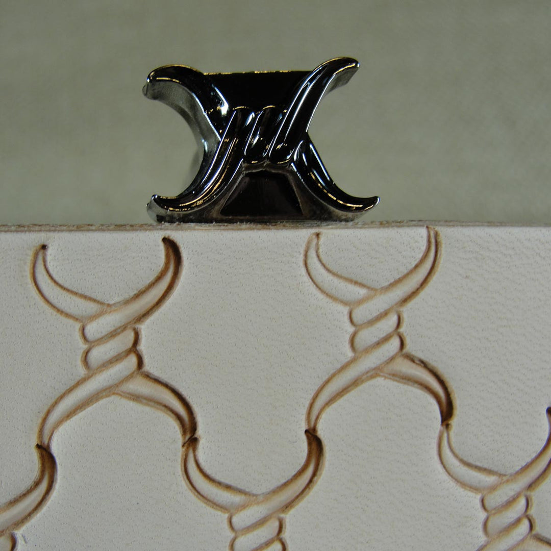 4-Prong Barbed Wire Geometric Leather Stamp | Pro Leather Carvers