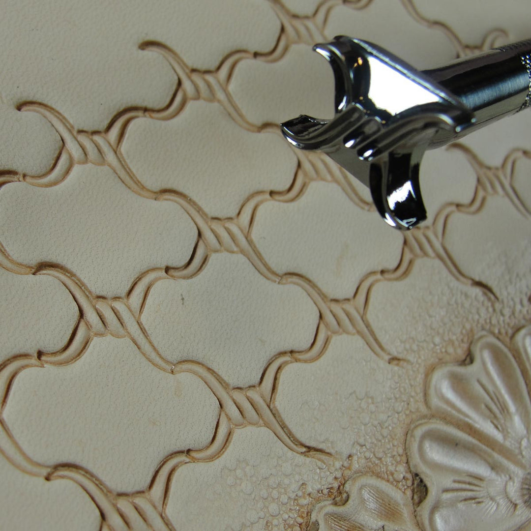 4-Prong Barbed Wire Geometric Leather Stamp | Pro Leather Carvers