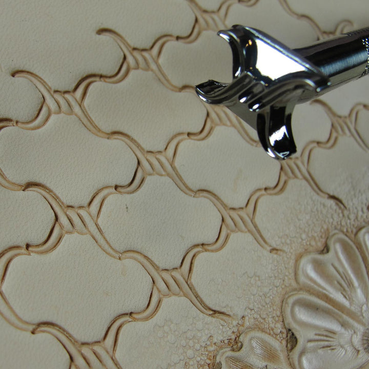 4-Prong Barbed Wire Geometric Leather Stamp | Pro Leather Carvers