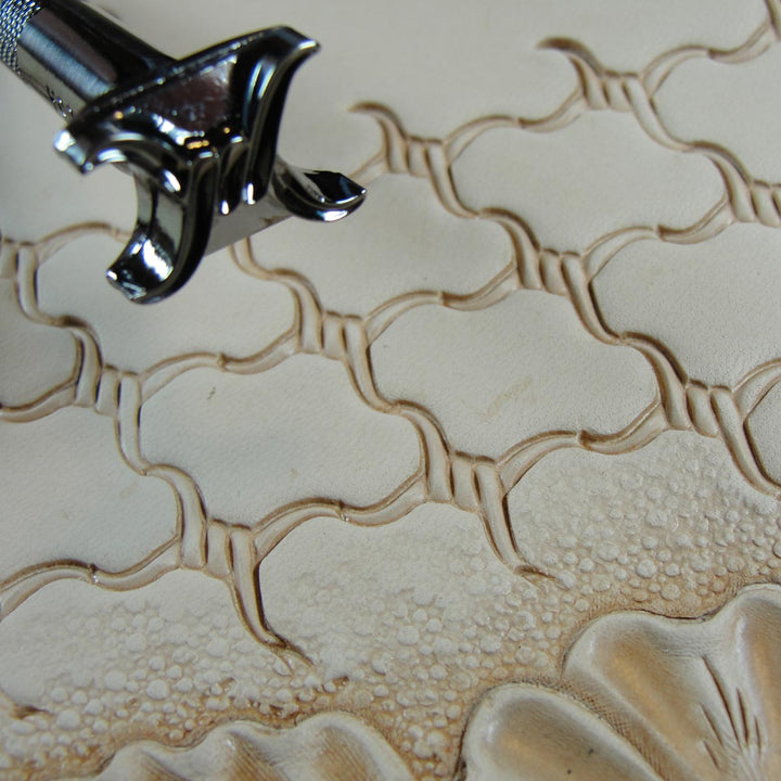 4-Prong Barbed Wire Geometric Leather Stamp | Pro Leather Carvers