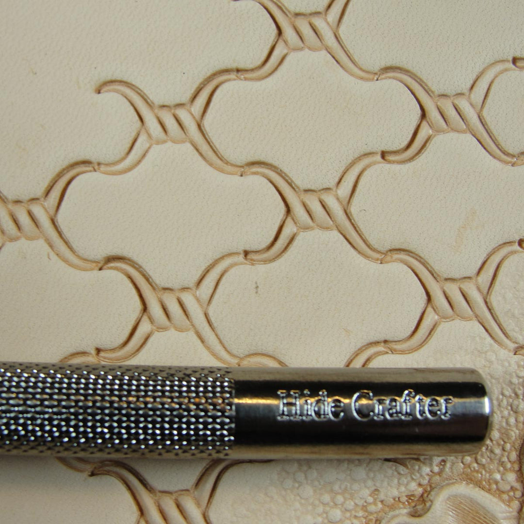4-Prong Barbed Wire Geometric Leather Stamp | Pro Leather Carvers