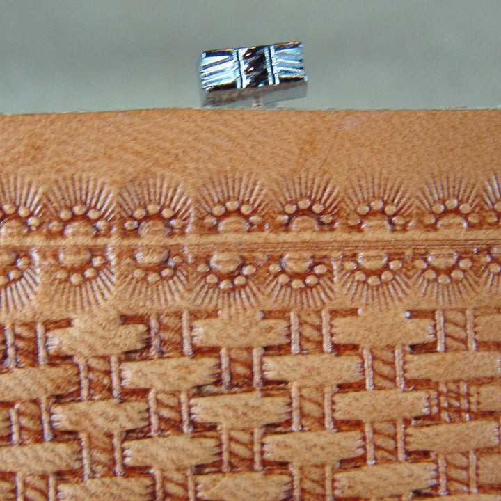 X812 Extra Small Rope Basket Weave Leather Stamp | Pro Leather Carvers