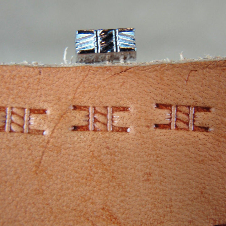 X812 Extra Small Rope Basket Weave Leather Stamp | Pro Leather Carvers