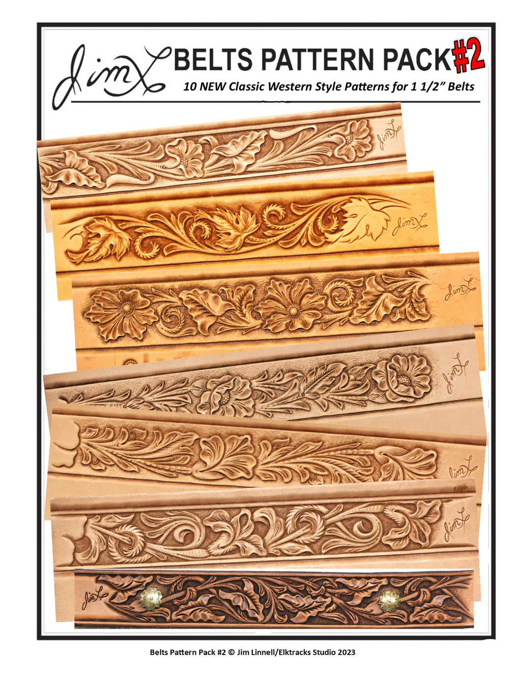 belts-pattern-pack-2-jim-linnell-pro-leather-carvers for Free Printable Leather Belt Tooling Patterns Belts Pattern Pack #2 - Jim Linnell | Pro Leather Carvers for Free Printable Leather Belt Tooling Patterns