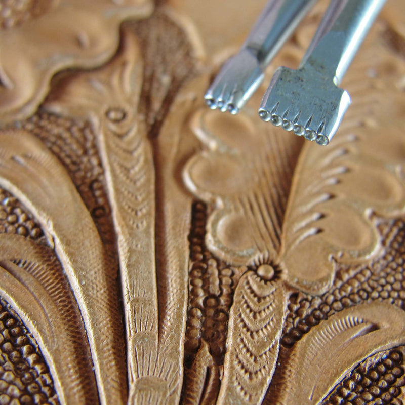 Vintage Craftool Co. 101 Bar Grounder Stamp Set | Pro Leather Carvers