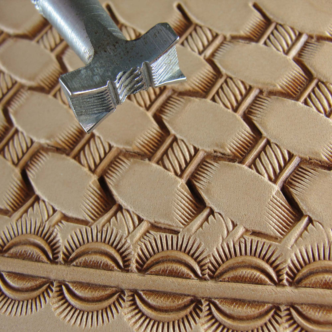 Vintage Craftool Co. #514 Basket Weave Stamp | Pro Leather Carvers