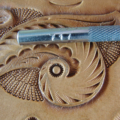Vintage Craftool Co. #717 Lined Seeder Stamp | Pro Leather Carvers