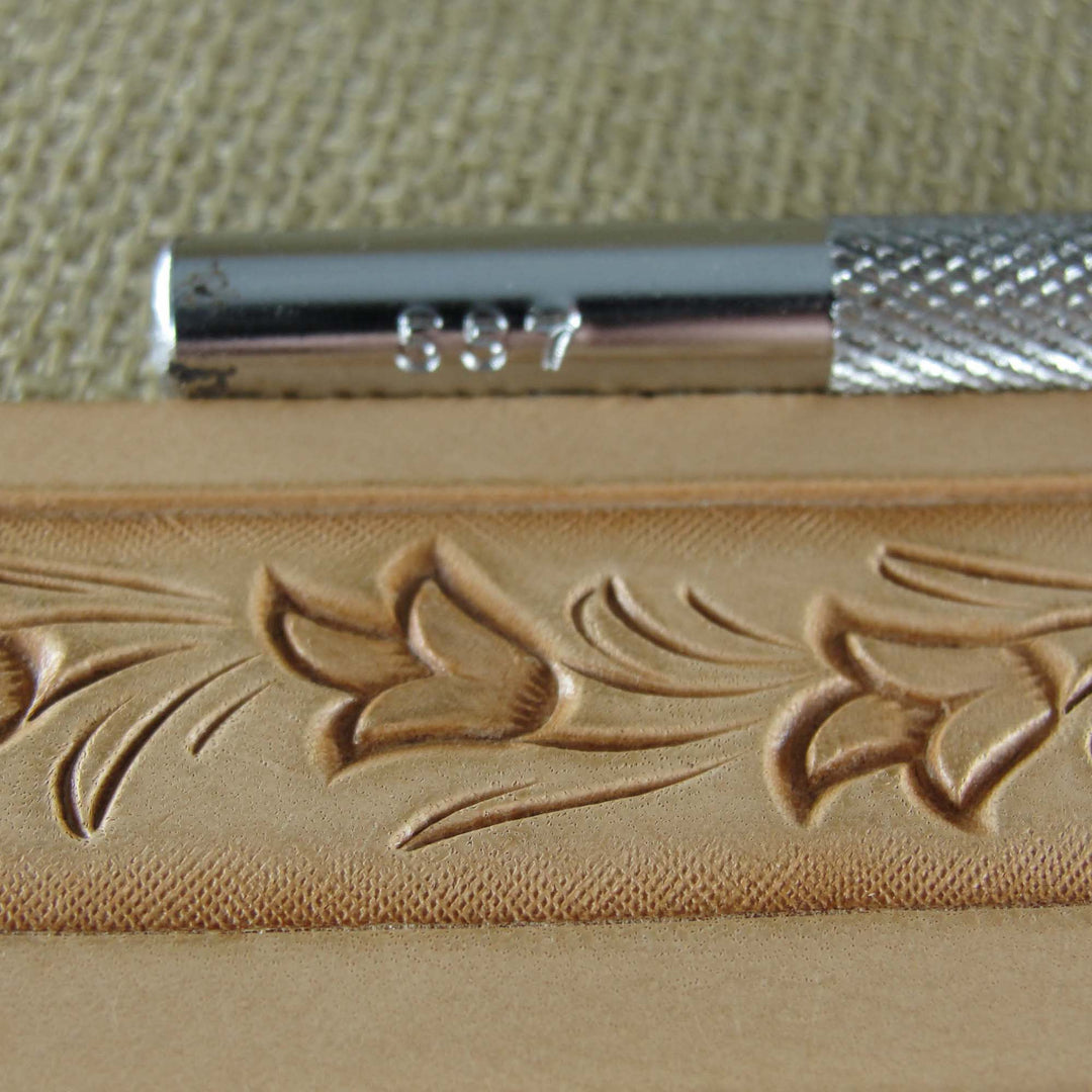 Vintage Craftool Co. #557 Leaf Leather Stamp | Pro Leather Carvers