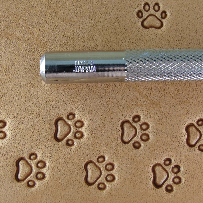 O030 Small Hollow Paw Print Leather Stamp | Pro Leather Carvers