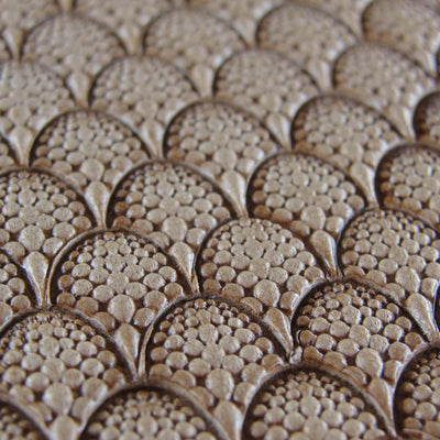 Dragon Scale Geometric Stamp - Stainless Steel | Pro Leather Carvers