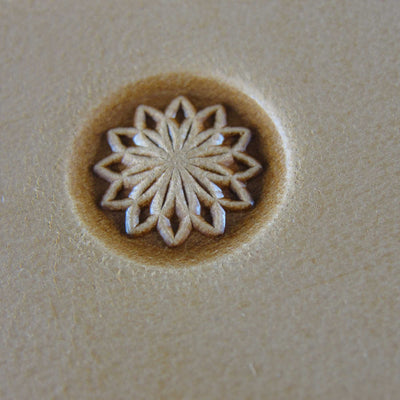 Snowflake Flower Center Stamp - Stainless Steel | Pro Leather Carvers