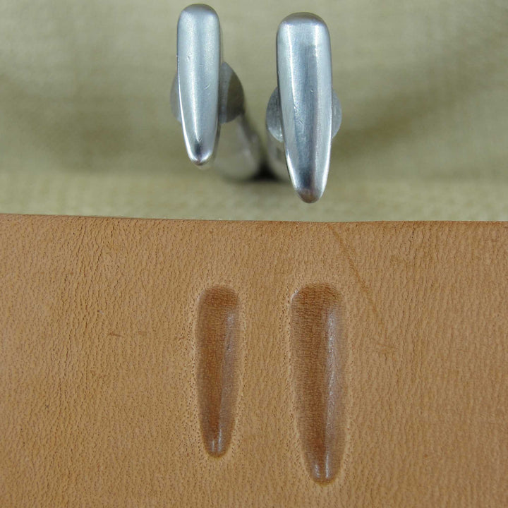 Large Smooth Thumb Print Set - Stainless Steel | Pro Leather Carvers