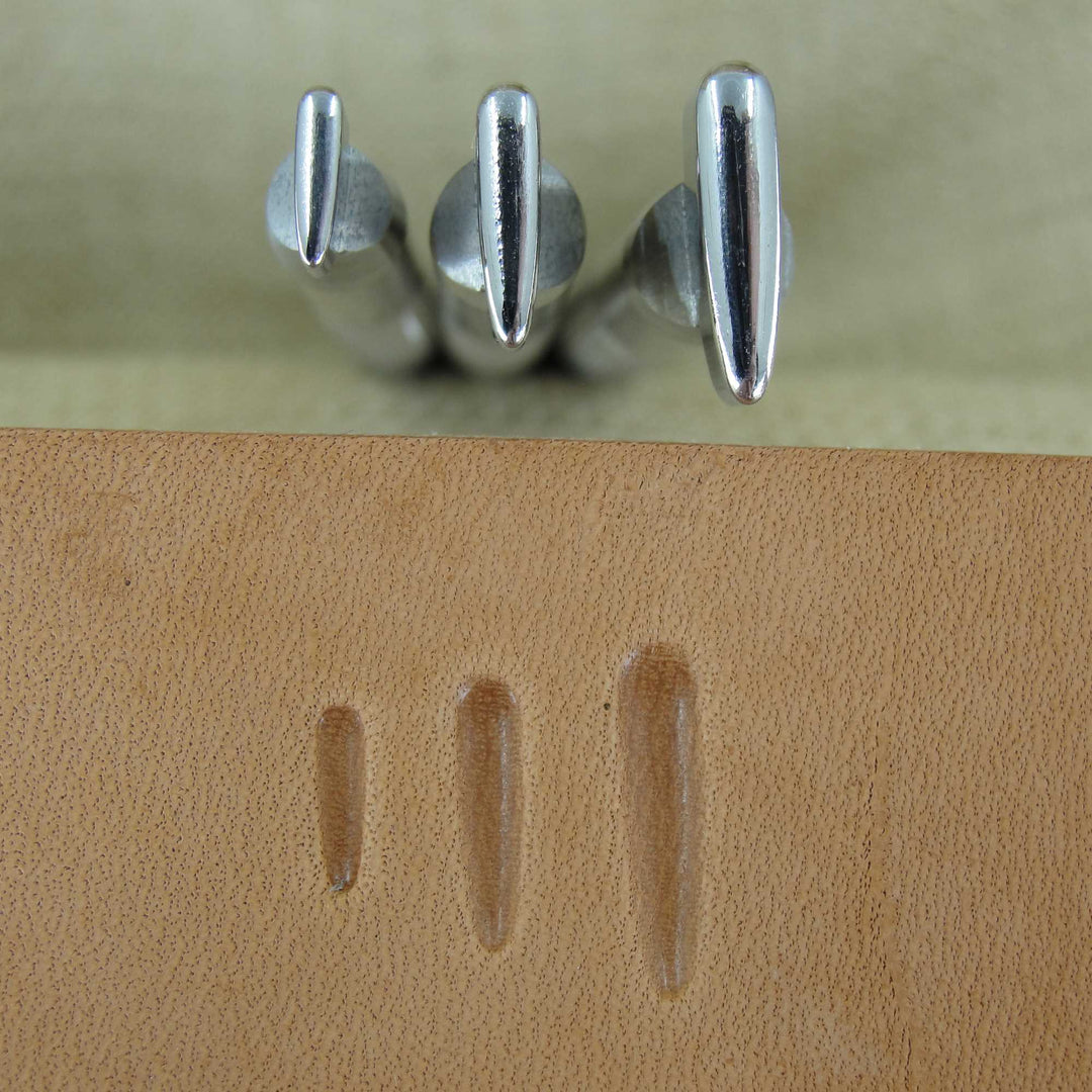 Small Smooth Thumb Print Set - Stainless Steel | Pro Leather Carvers
