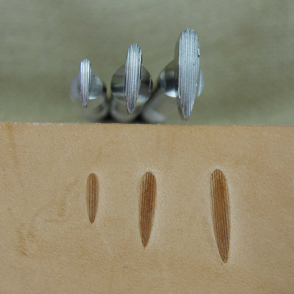 Small Vertical Thumb Print Set - Stainless Steel | Pro Leather Carvers