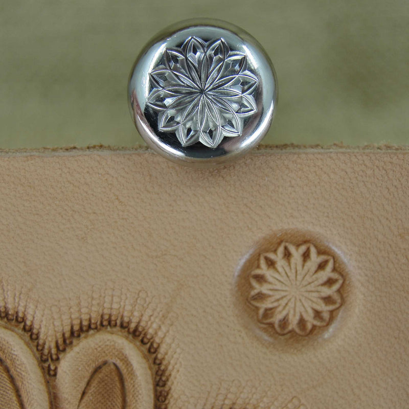 Snowflake Flower Center Stamp - Stainless Steel | Pro Leather Carvers